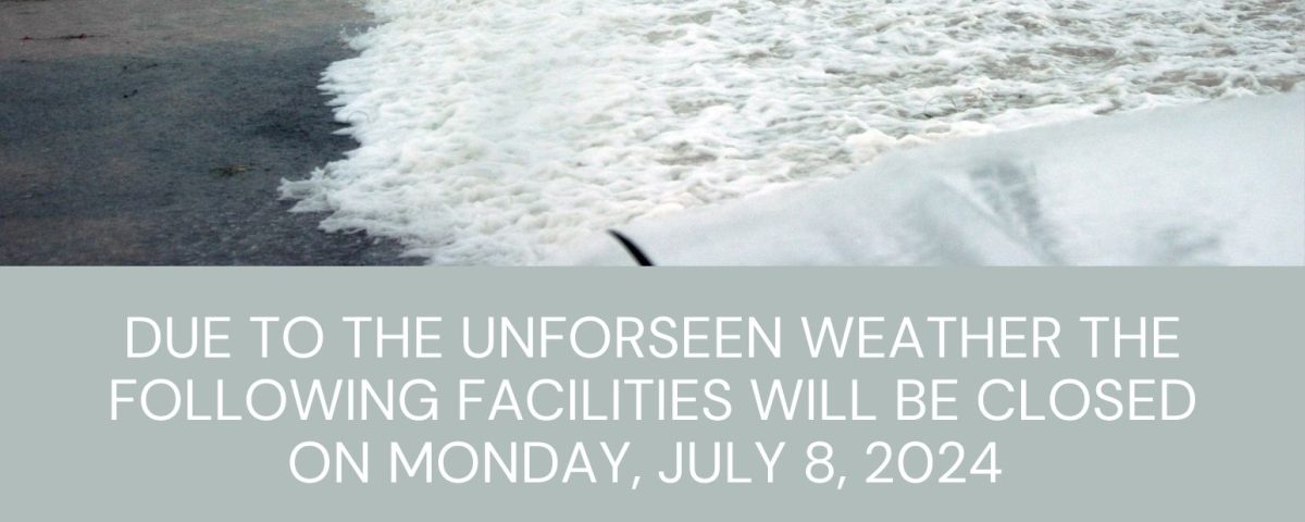 City Library, Rec Center, and Pool will be closed Monday, July 8th.